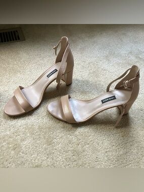 Nine West Leather Block Heels Sz10